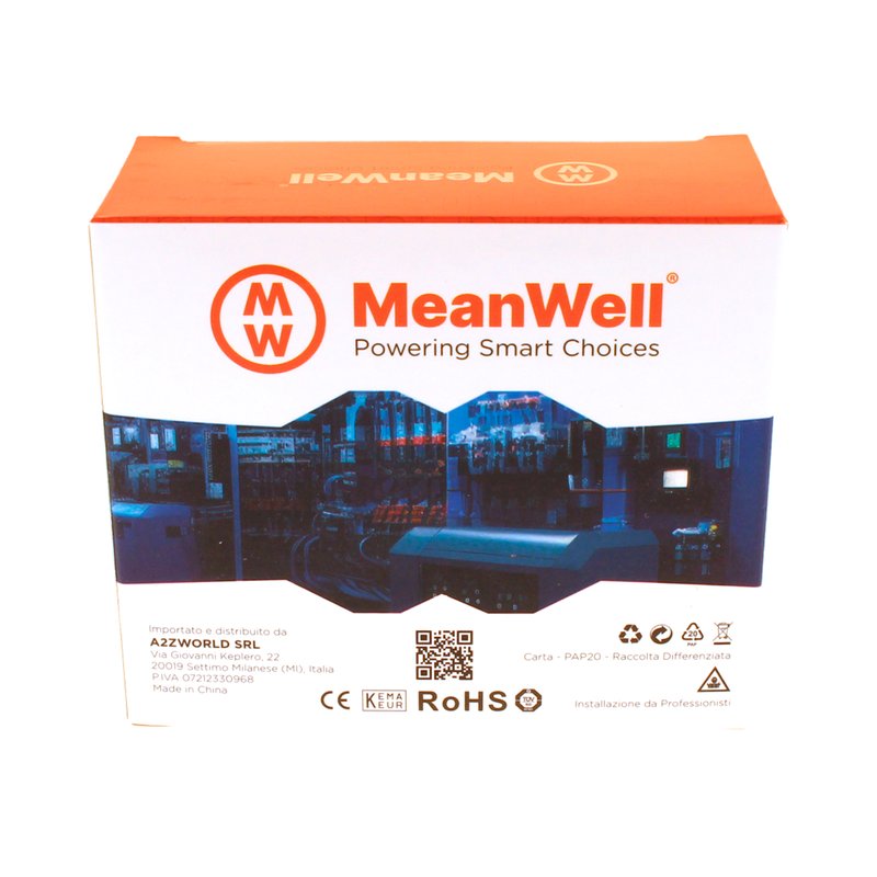 MeanWell RCBO Interruttore Magnetotermico Differenziale Tipo AC Curva C 1P+N 2M 6000A 300mA C25A AC 230V IP20 IEC61009-1