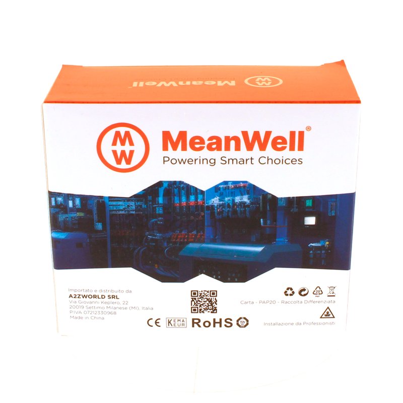 MeanWell RCBO Interruttore Magnetotermico Differenziale Tipo AC Curva C 1P+N 2M 6000A 300mA C32A AC 230V IP20 IEC61009-1