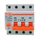 MeanWell RCBO Interruttore Magnetotermico Differenziale Tipo AC Curva C 3P+N 4M 6000A 30mA C10A AC 400V IP20 IEC61009-1