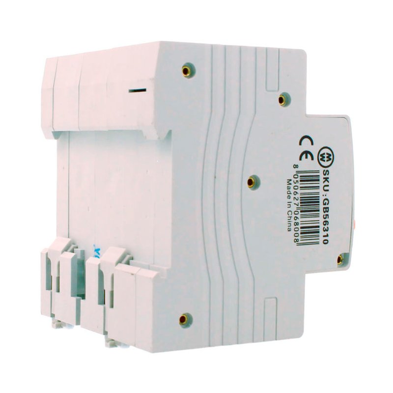 MeanWell RCBO Interruttore Magnetotermico Differenziale Tipo AC Curva C 3P+N 4M 6000A 30mA C10A AC 400V IP20 IEC61009-1