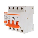 MeanWell RCBO Interruttore Magnetotermico Differenziale Tipo AC Curva C 3P+N 4M 6000A 30mA C16A AC 400V IP20 IEC61009-1