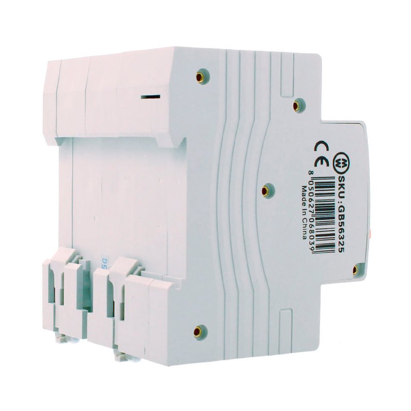 MeanWell RCBO Interruttore Magnetotermico Differenziale Tipo AC Curva C 3P+N 4M 6000A 30mA C25A AC 400V IP20 IEC61009-1
