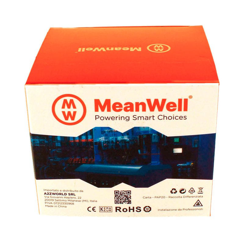 MeanWell RCBO Interruttore Magnetotermico Differenziale Tipo AC Curva C 3P+N 4M 6000A 30mA C25A AC 400V IP20 IEC61009-1
