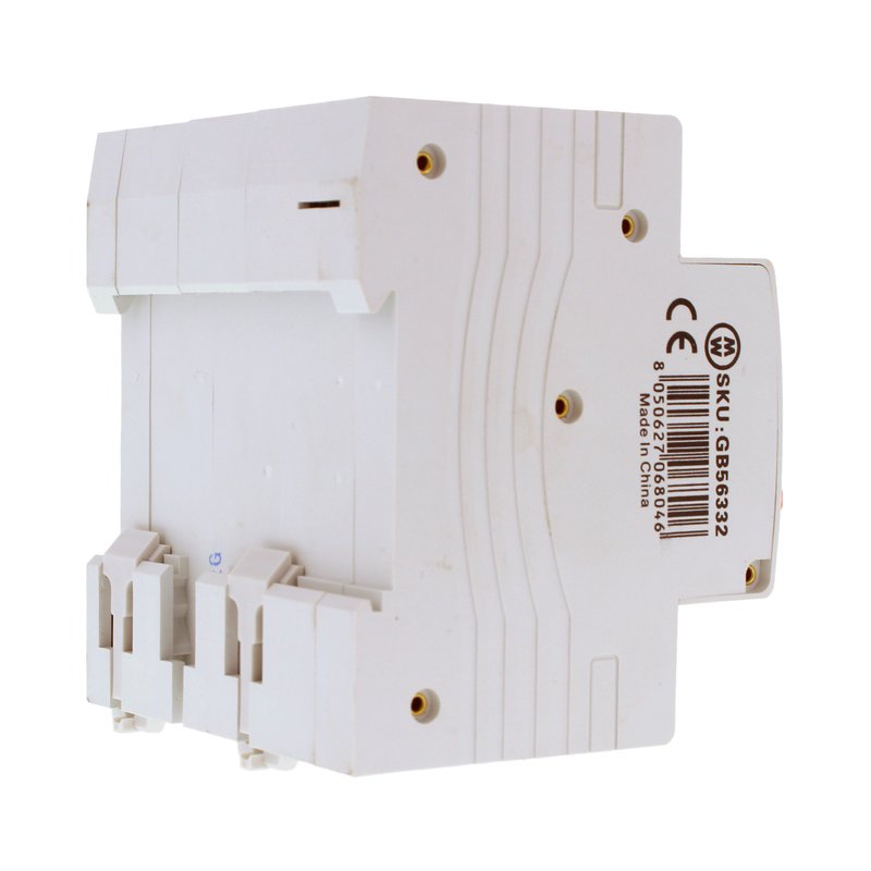 MeanWell RCBO Interruttore Magnetotermico Differenziale Tipo AC Curva C 3P+N 4M 6000A 30mA C32A AC 400V IP20 IEC61009-1