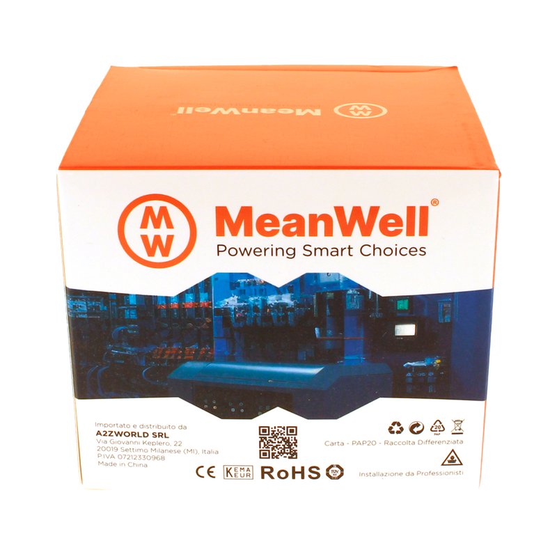 MeanWell RCBO Interruttore Magnetotermico Differenziale Tipo AC Curva C 3P+N 4M 6000A 30mA C32A AC 400V IP20 IEC61009-1