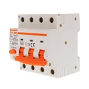 MeanWell RCBO Interruttore Magnetotermico Differenziale Tipo AC Curva C 3P+N 4M 6000A 300mA C10A AC 400V IP20 IEC61009-1