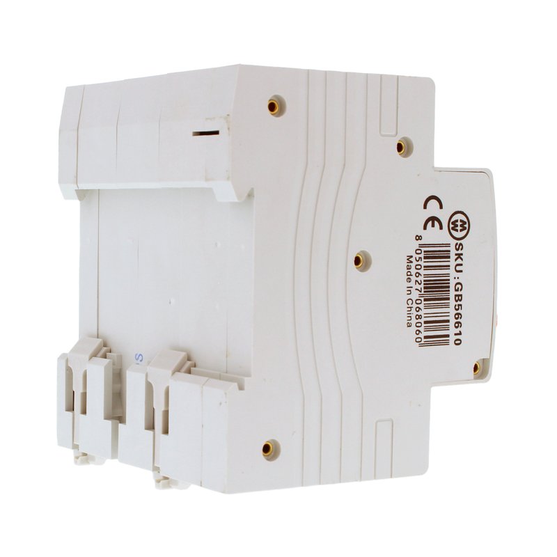MeanWell RCBO Interruttore Magnetotermico Differenziale Tipo AC Curva C 3P+N 4M 6000A 300mA C10A AC 400V IP20 IEC61009-1