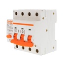 MeanWell RCBO Interruttore Magnetotermico Differenziale Tipo AC Curva C 3P+N 4M 6000A 300mA C32A AC 400V IP20 IEC61009-1