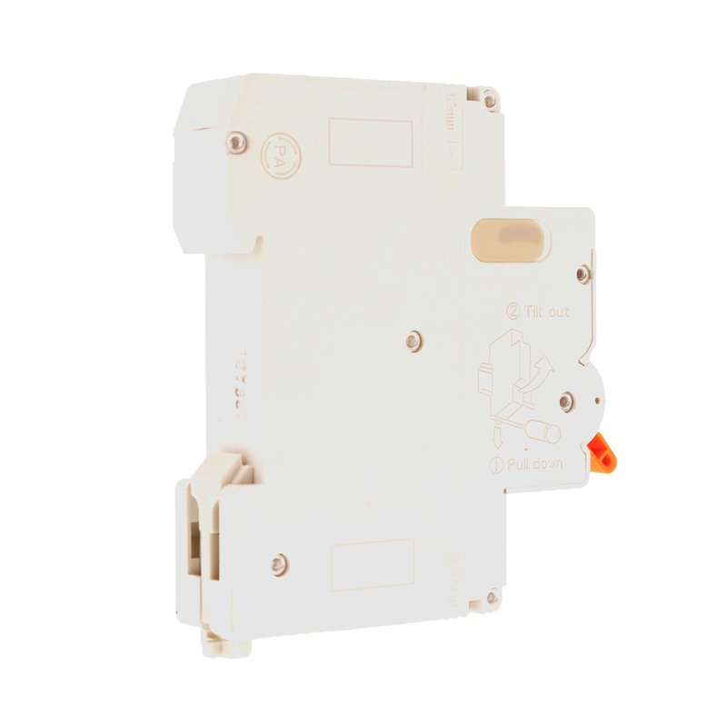 MeanWell RCBO Interruttore Magnetotermico Differenziale Tipo AC Curva C 1P+N 1M 6000A 30mA C6A AC 230V IP20 IEC61009-1