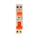 MeanWell RCBO Interruttore Magnetotermico Differenziale Tipo AC Curva C 1P+N 1M 6000A 30mA C10A AC 230V IP20 IEC61009-1