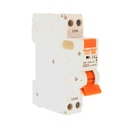 MeanWell RCBO Interruttore Magnetotermico Differenziale Tipo AC Curva C 1P+N 1M 6000A 30mA C16A AC 230V IP20 IEC61009-1
