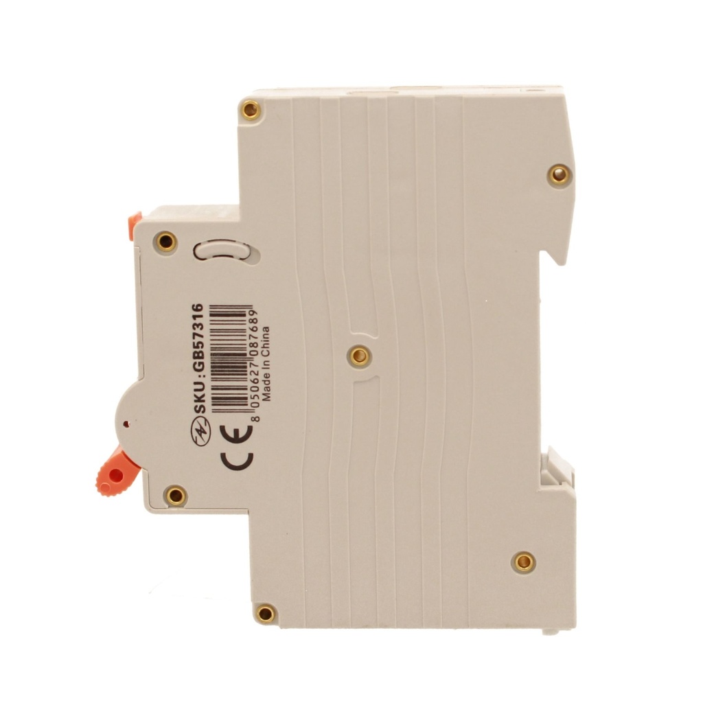RCBO Interruttore Magnetotermico Differenziale Tipo AC Curva C 1P+N 1M 6000A 30mA C16A AC 230V IP20 IEC61009-1 PL8HT
