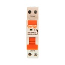 MeanWell RCBO Interruttore Magnetotermico Differenziale Tipo AC Curva C 1P+N 1M 6000A 30mA C20A AC 230V IP20 IEC61009-1