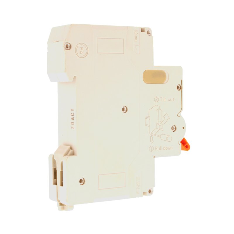 MeanWell RCBO Interruttore Magnetotermico Differenziale Tipo AC Curva C 1P+N 1M 6000A 30mA C20A AC 230V IP20 IEC61009-1