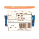 MeanWell RCBO Interruttore Magnetotermico Differenziale Tipo AC Curva C 1P+N 1M 6000A 30mA C20A AC 230V IP20 IEC61009-1