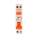 RCBO Interruttore Magnetotermico Differenziale Tipo AC Curva C 1P+N 1M 6000A 30mA C25A AC 230V IP20 IEC61009-1