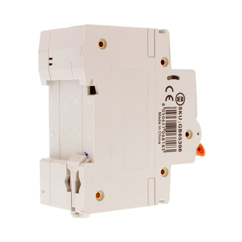 MeanWell RCBO Interruttore Magnetotermico Differenziale Tipo A Curva C 1P+N 2M 6000A 30mA C6A AC 230V IP20 IEC61009-1