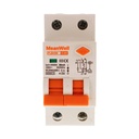 MeanWell RCBO Interruttore Magnetotermico Differenziale Tipo A Curva C 1P+N 2M 6000A 30mA C20A AC 230V IP20 IEC61009-1