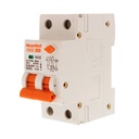 MeanWell RCBO Interruttore Magnetotermico Differenziale Tipo A Curva C 1P+N 2M 6000A 30mA C25A AC 230V IP20 IEC61009-1