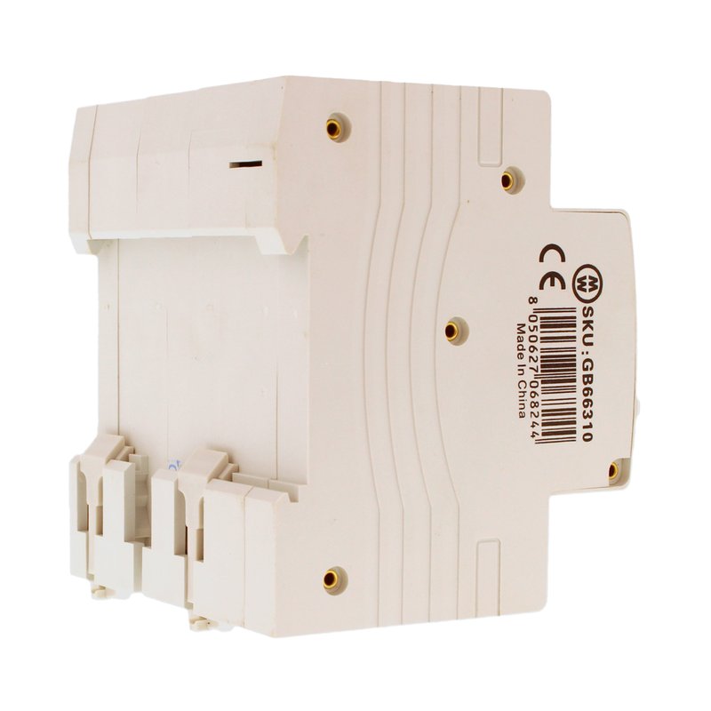 MeanWell RCBO Interruttore Magnetotermico Differenziale Tipo A Curva C 3P+N 4M 6000A 30mA C10A AC 400V IP20 IEC61009-1