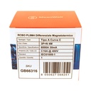 MeanWell RCBO Interruttore Magnetotermico Differenziale Tipo A Curva C 3P+N 4M 6000A 30mA C16A AC 400V IP20 IEC61009-1