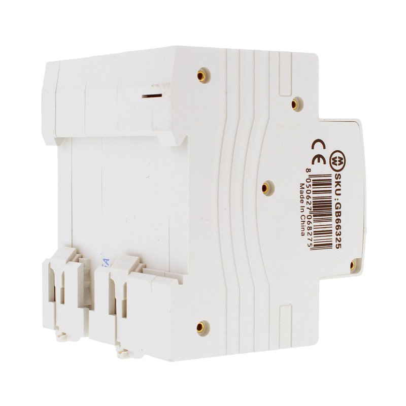 MeanWell RCBO Interruttore Magnetotermico Differenziale Tipo A Curva C 3P+N 4M 6000A 30mA C25A AC 400V IP20 IEC61009-1
