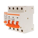 MeanWell RCBO Interruttore Magnetotermico Differenziale Tipo A Curva C 3P+N 4M 6000A 30mA C40A AC 400V IP20 IEC61009-1