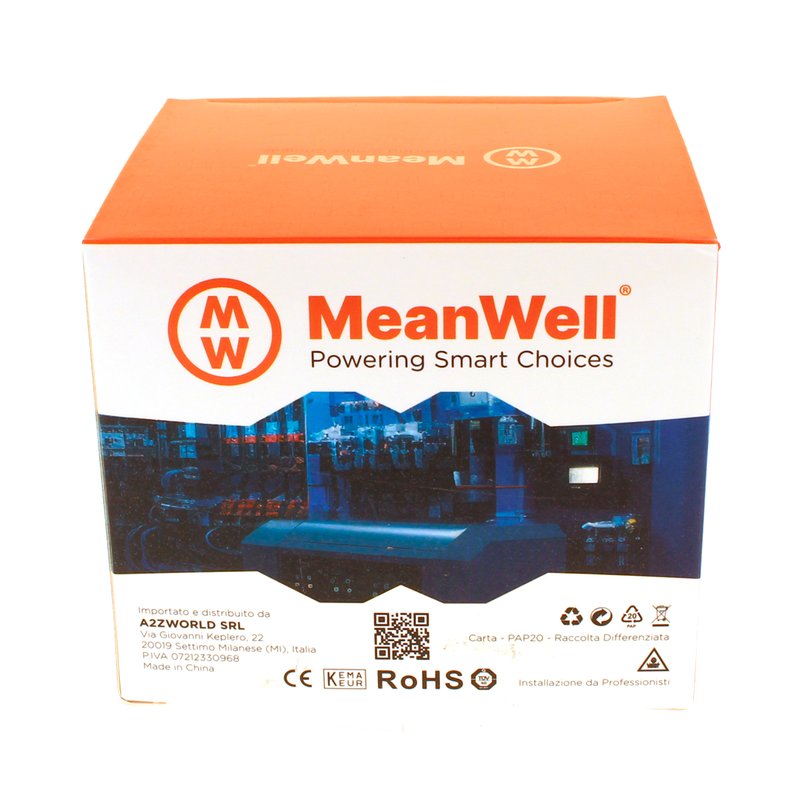 MeanWell RCBO Interruttore Magnetotermico Differenziale Tipo A Curva C 3P+N 4M 6000A 30mA C40A AC 400V IP20 IEC61009-1
