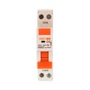 RCBO Interruttore Magnetotermico Differenziale Tipo A Curva C 1P+N 1M 6000A 30mA C6A AC 230V IP20 IEC61009-1