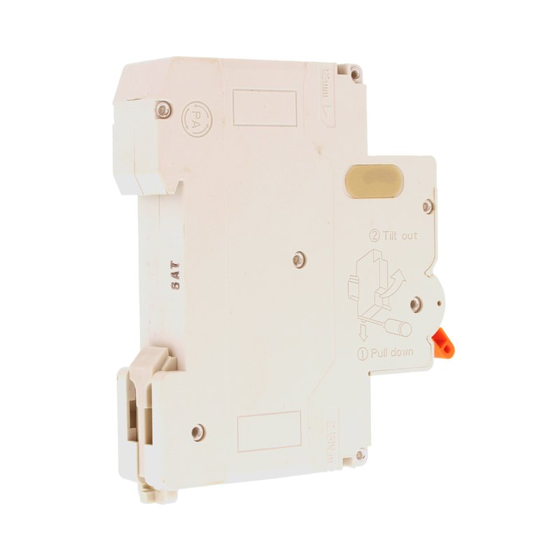 MeanWell RCBO Interruttore Magnetotermico Differenziale Tipo A Curva C 1P+N 1M 6000A 30mA C6A AC 230V IP20 IEC61009-1