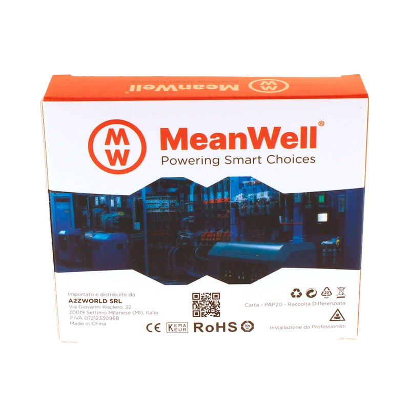 MeanWell RCBO Interruttore Magnetotermico Differenziale Tipo A Curva C 1P+N 1M 6000A 30mA C6A AC 230V IP20 IEC61009-1