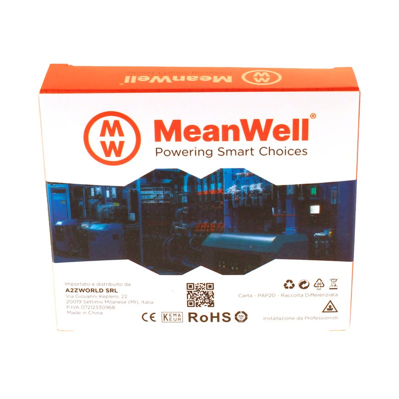 MeanWell RCBO Interruttore Magnetotermico Differenziale Tipo A Curva C 1P+N 1M 6000A 30mA C10A AC 230V IP20 IEC61009-1