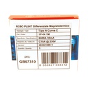 MeanWell RCBO Interruttore Magnetotermico Differenziale Tipo A Curva C 1P+N 1M 6000A 30mA C10A AC 230V IP20 IEC61009-1