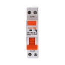 RCBO Interruttore Magnetotermico Differenziale Tipo A Curva C 1P+N 1M 6000A 30mA C20A AC 230V IP20 IEC61009-1