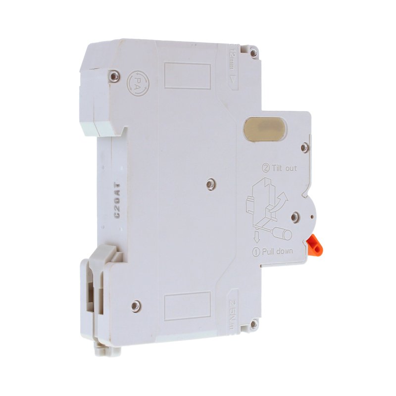 MeanWell RCBO Interruttore Magnetotermico Differenziale Tipo A Curva C 1P+N 1M 6000A 30mA C20A AC 230V IP20 IEC61009-1