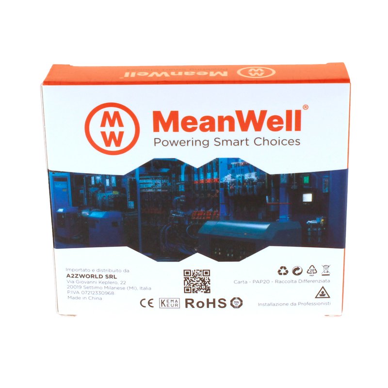 MeanWell RCBO Interruttore Magnetotermico Differenziale Tipo A Curva C 1P+N 1M 6000A 30mA C20A AC 230V IP20 IEC61009-1