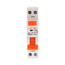 RCBO Interruttore Magnetotermico Differenziale Tipo A Curva C 1P+N 1M 6000A 30mA C25A AC 230V IP20 IEC61009-1