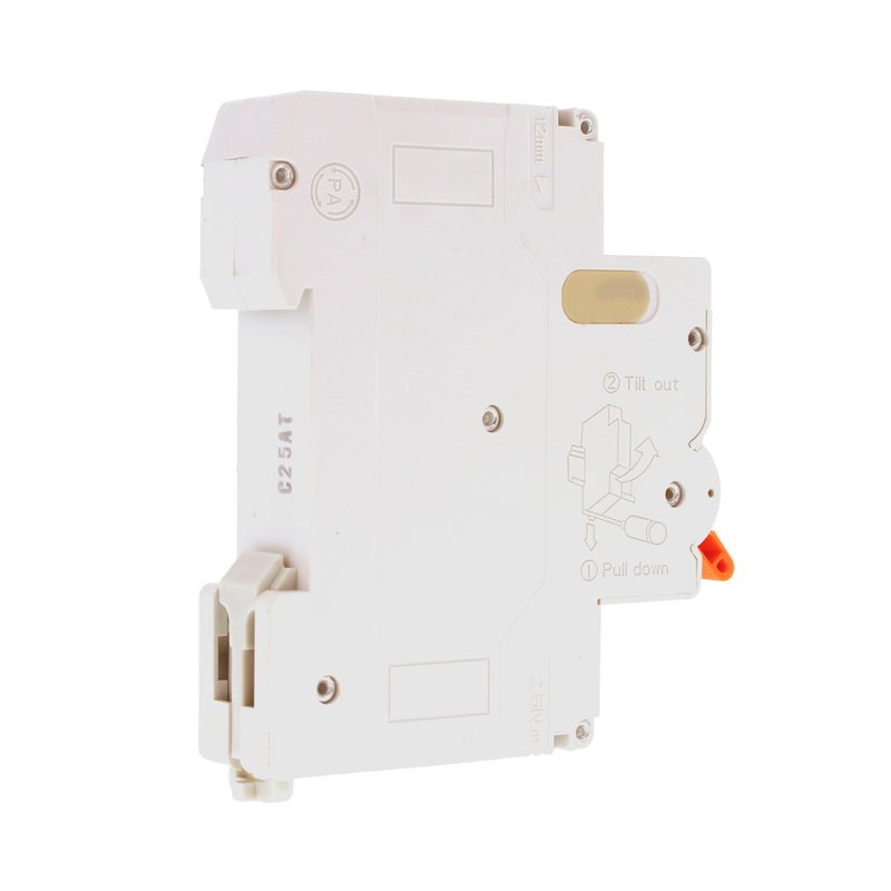 MeanWell RCBO Interruttore Magnetotermico Differenziale Tipo A Curva C 1P+N 1M 6000A 30mA C25A AC 230V IP20 IEC61009-1