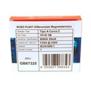 MeanWell RCBO Interruttore Magnetotermico Differenziale Tipo A Curva C 1P+N 1M 6000A 30mA C25A AC 230V IP20 IEC61009-1