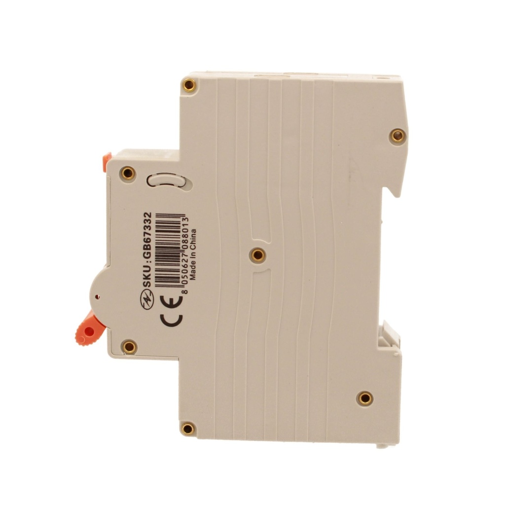RCBO Interruttore Magnetotermico Differenziale Tipo A Curva C 1P+N 1M 6000A 30mA C32A AC 230V IP20 IEC61009-1 PL8HT GB57332