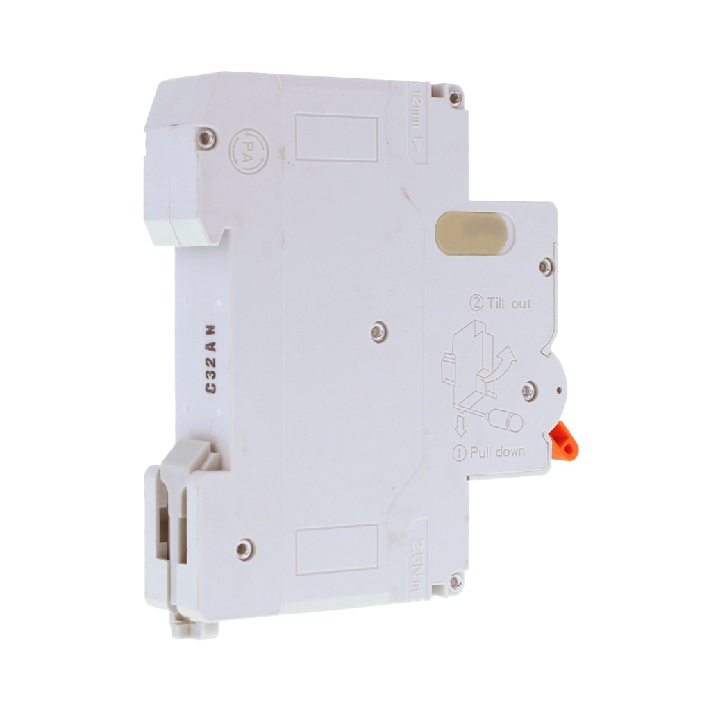 RCBO Interruttore Magnetotermico Differenziale Tipo A Curva C 1P+N 1M 6000A 30mA C32A AC 230V IP20 IEC61009-1