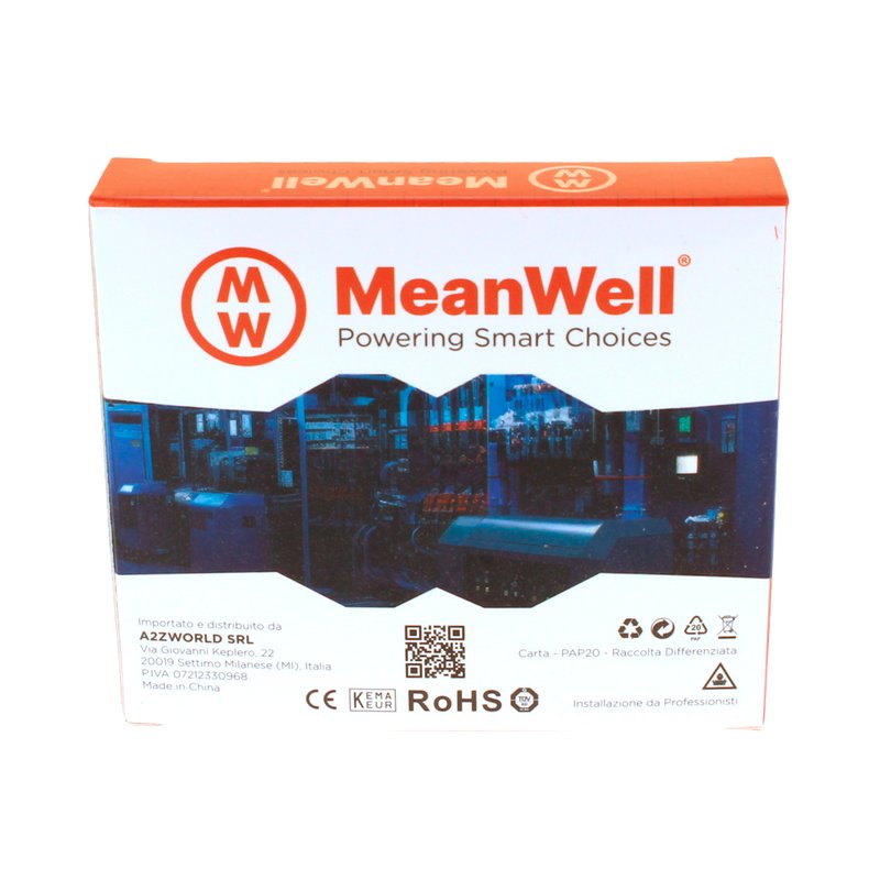 MeanWell RCBO Interruttore Magnetotermico Differenziale Tipo A Curva C 1P+N 1M 6000A 30mA C32A AC 230V IP20 IEC61009-1