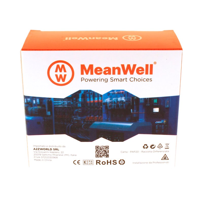 MeanWell RCCB Interruttore Differenziale Puro Tipo A 1P+N 2M 10000A 30mA 25A AC 230V IP20 IEC61008-1