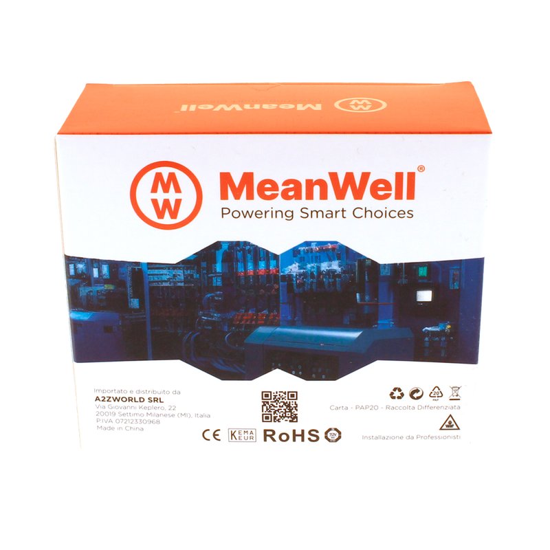 MeanWell RCCB Interruttore Differenziale Puro Tipo A 1P+N 2M 6000A 30mA 25A AC 230V IP20 IEC61008-1