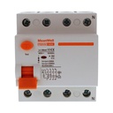 MeanWell RCCB Interruttore Differenziale Puro Tipo A 3P+N 4M 10000A 30mA 63A AC 400V IP20 IEC61008-1