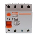MeanWell RCCB Interruttore Differenziale Puro Tipo A 3P+N 4M 6000A 30mA 63A AC 400V IP20 IEC61008-1