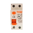 MeanWell RCCB Interruttore Differenziale Puro Tipo AC 1P+N 2M 6000A 30mA 25A AC 230V IP20 IEC61008-1