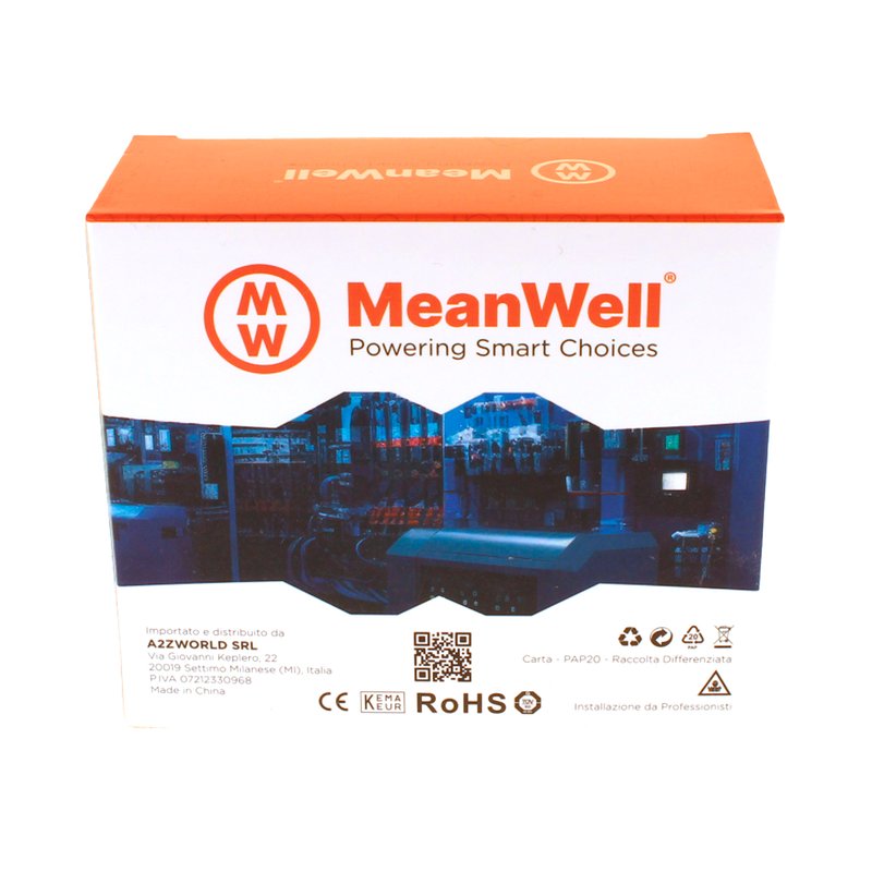 MeanWell RCCB Interruttore Differenziale Puro Tipo AC 1P+N 2M 6000A 30mA 25A AC 230V IP20 IEC61008-1