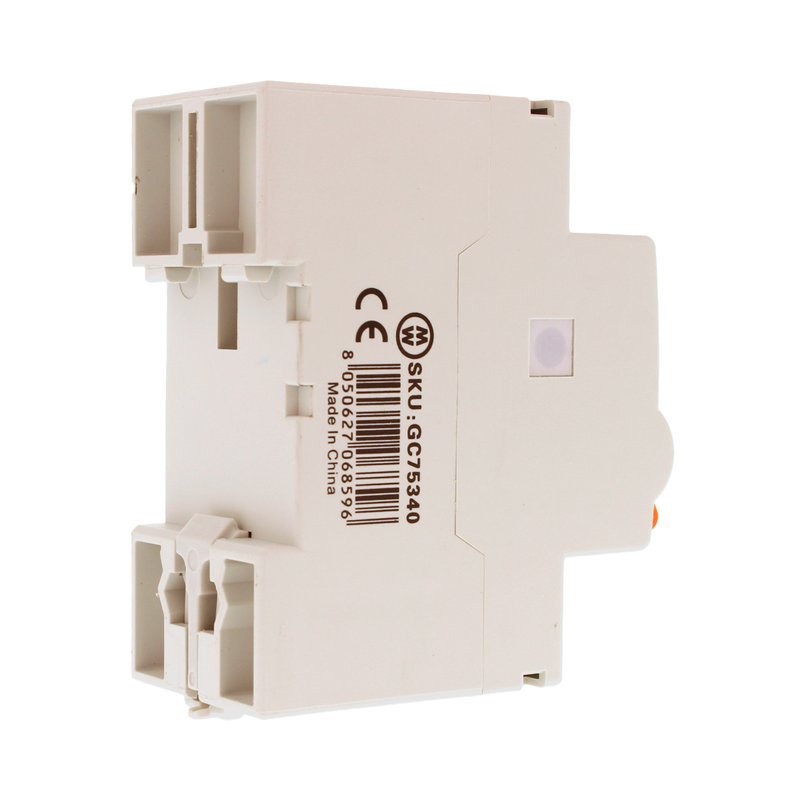MeanWell RCCB Interruttore Differenziale Puro Tipo AC 1P+N 2M 6000A 30mA 40A AC 230V IP20 IEC61008-1