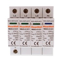 MeanWell SPD Scaricatore Di Sovratensione Tipo 1+2 T1+T2 B+C 3P+N 4M  25kA-50kA 12,5kV AC 275V IP20 IEC61643-11